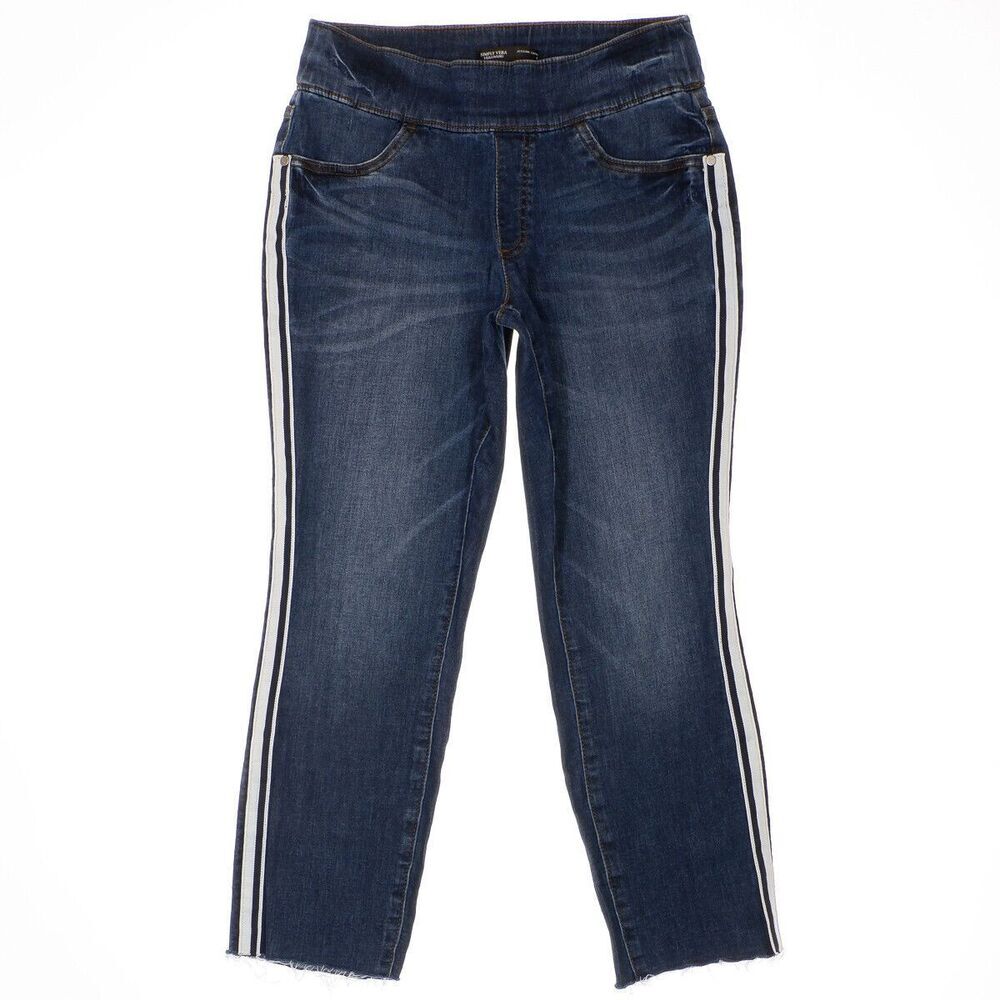 Simply Vera Wang Jeans Womens Size 8 Pull On Jegging Capri High Waist 27 x 23.5